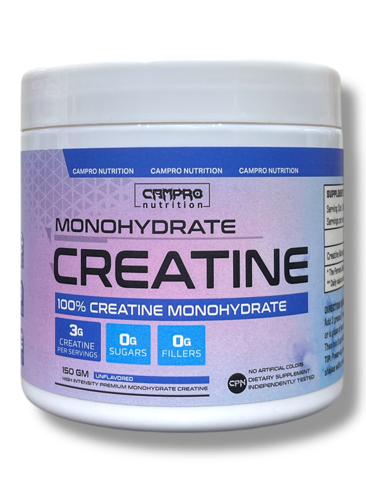 Campro Nutrition Creatine Monohydrate is a top-tier creatine supplement designed to help athletes and fitness