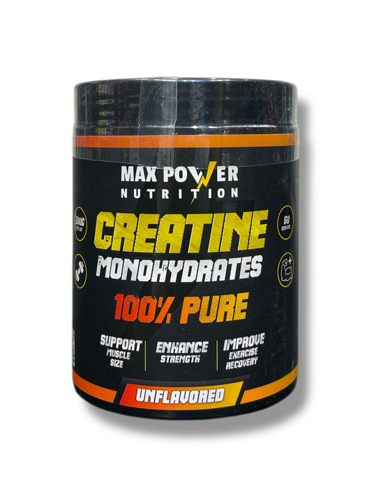 Max Power Nutrition Creatine Monohydrate is a high-quality, pure creatine supplement designed to enhance athletic performance and support muscle growth.