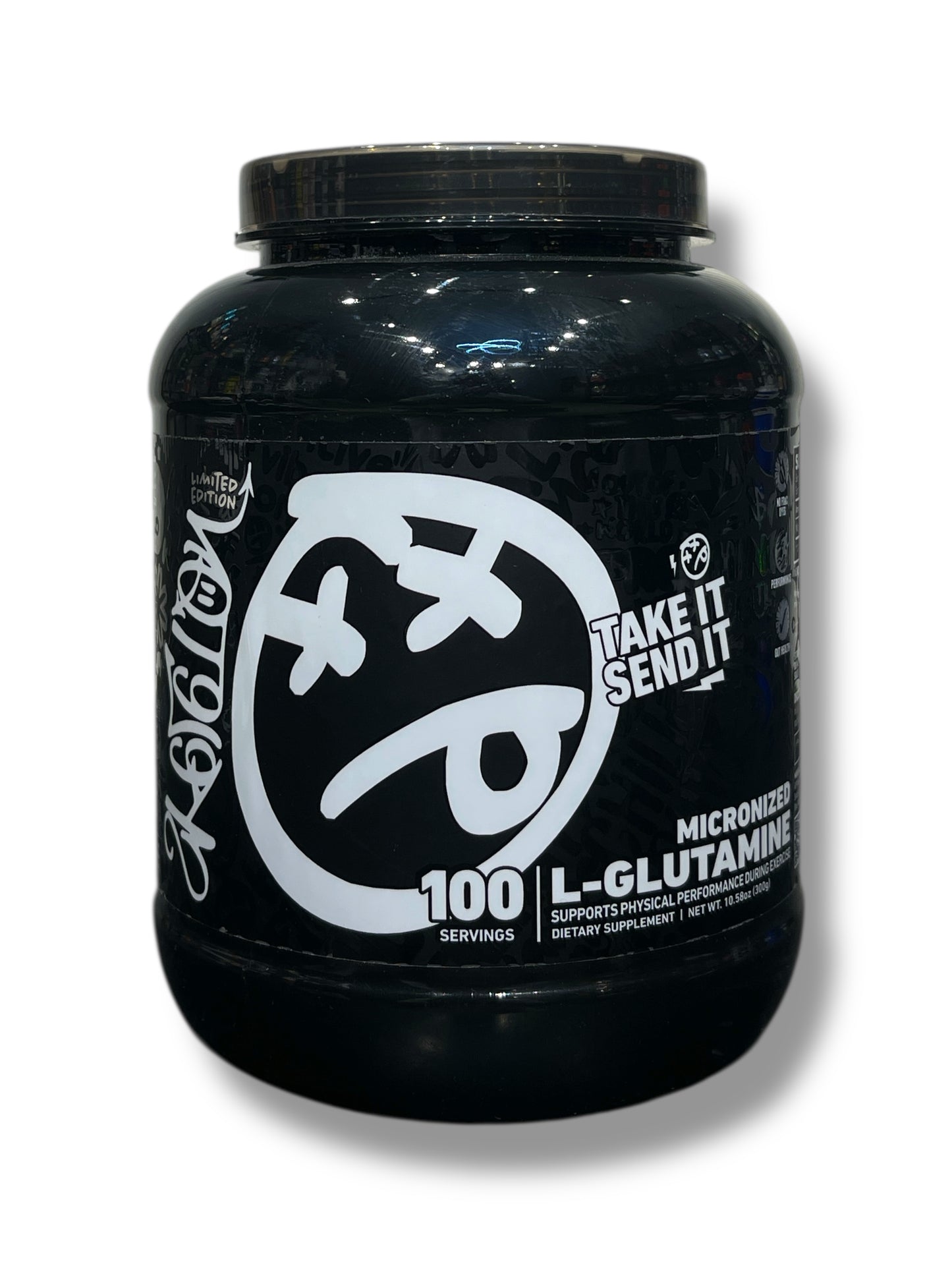 Skeleton Nutrition Glutamine 300g (100 Servings) | Muscle Recovery, Immunity & Performance Support|In Power Fit Supplements Egypt