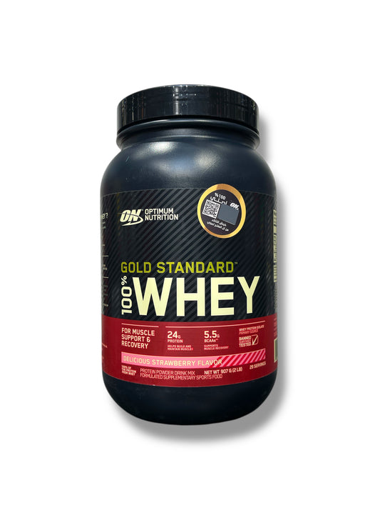 Optimum Nutrition Gold Standard 100% Whey – Strawberry | 907g (2 lbs) | 29 Servings