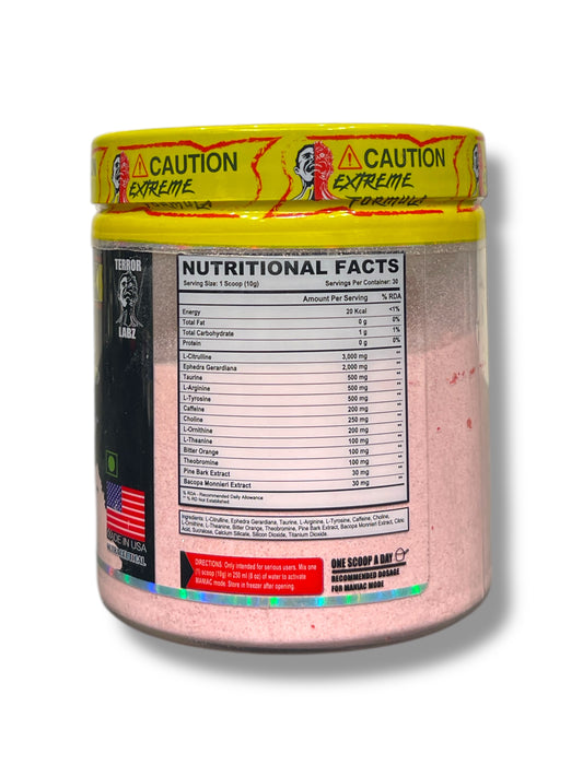 MANIAC Extreme Pre-Workout – Watermelon (300g / 30 Servings)