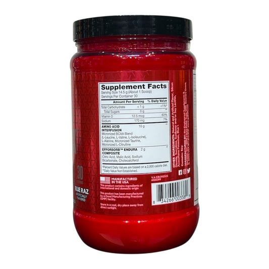 BSN AMINOx Endurance &amp; Recovery Supplement – Blue Raz (435g)