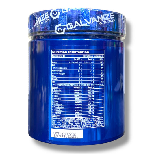 Galvanize Chrome EAA + Gluta – Green Apple | 600g | 66 Servings