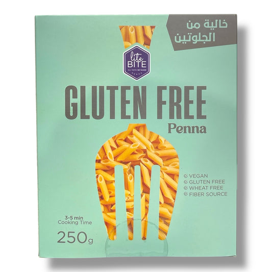 Lite Bite Gluten Free Penna 250g | Vegan & Wheat-Free Penne Pasta | Power Fit Egypt