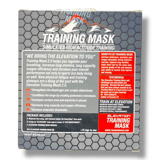 Elevation Training Mask Size L | Simulates High Altitude Training | Boost Workout Intensity