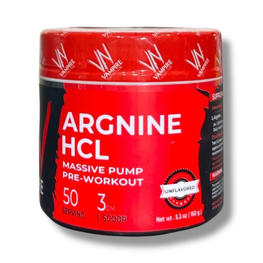 Vampire Nutrition Arginine HCL – Massive Pump Pre-Workout for Enhanced Performance