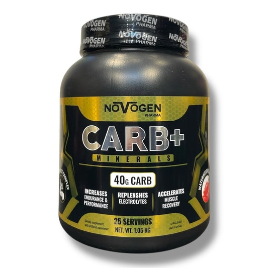 Novogen CARB+ is a premium carbohydrate and electrolyte supplement developed by Novogen Pharma,