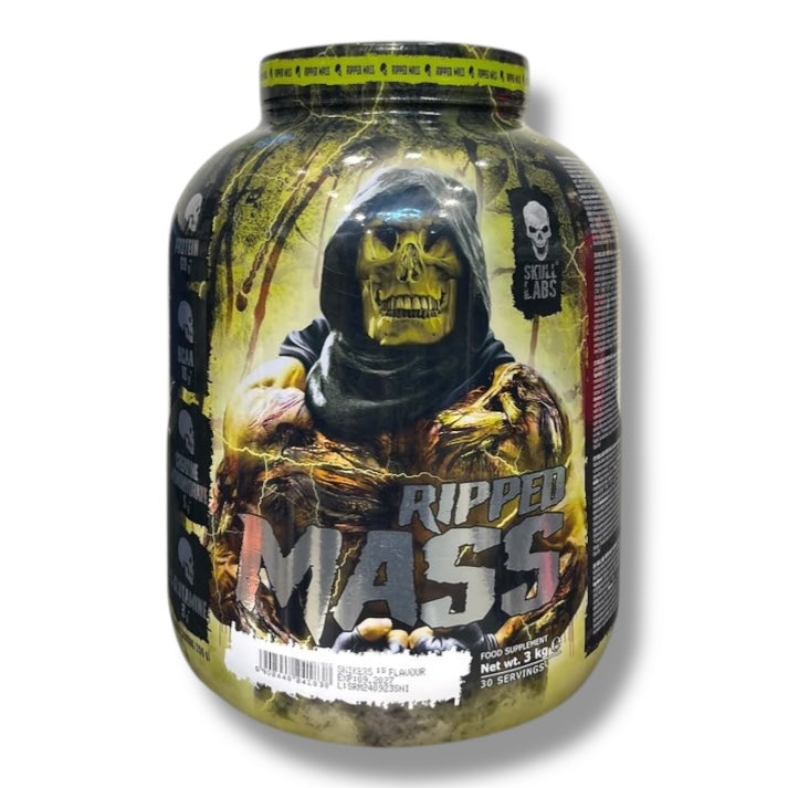 Skull Labs Ripped Mass Gainer 3kg (30 Servings) | Lean Mass, Strength & Recovery Gainer|In Power Fit Supplements Egypt