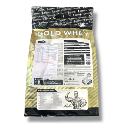 Kevin Levrone Gold Whey is a premium whey protein concentrate supplement formulated to support muscle growth, recovery, and overall athletic performance.