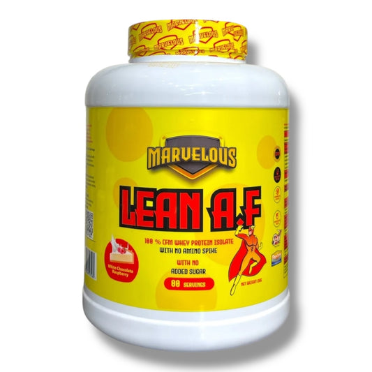 Marvelous Lean A.F Protein is a premium protein supplement designed to support lean muscle growth,