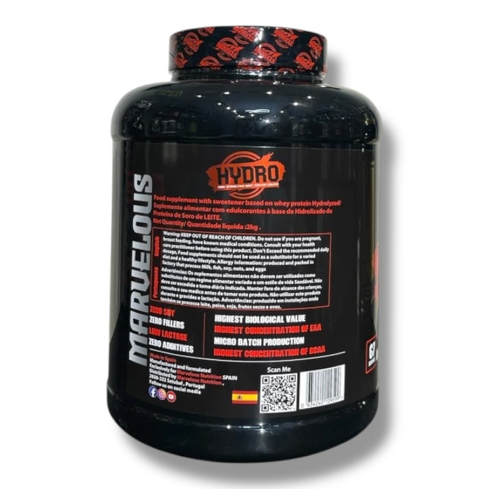 Marvelous Hydro 2kg (67 Servings) | Hydrolyzed Whey Protein for Rapid Recovery & Lean Muscle|In Power Fit Supplements Egypt