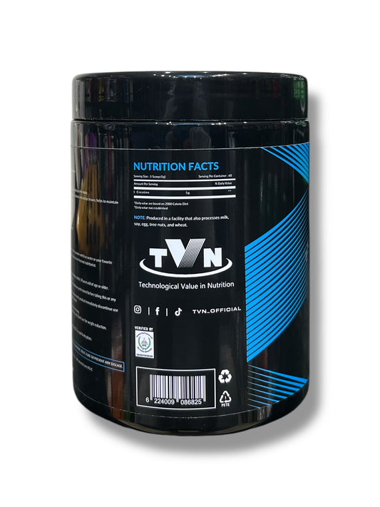 TVN Creatine Monohydrate Dietary Supplement – 300g (Unflavored)