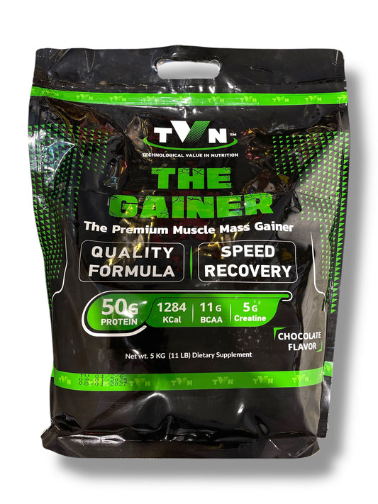 TVN The Gainer – Premium Mass Gainer | 50g Protein, 1284 Calories, 5kg – Chocolate Flavor