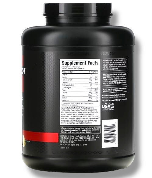 MuscleTech Nitro-Tech Whey Gold 2.27kg (69 Servings) | Premium Whey Isolate & Peptides for Muscle Growth