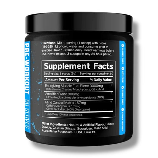 The Curse! Pre-Workout – Blue Raspberry (50 Servings)