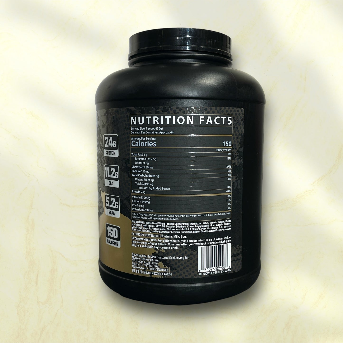 Whey Protein Nutrex is a high-quality protein supplement that is typically used by athletes, bodybuilders - Power Fit Supplements Egypt