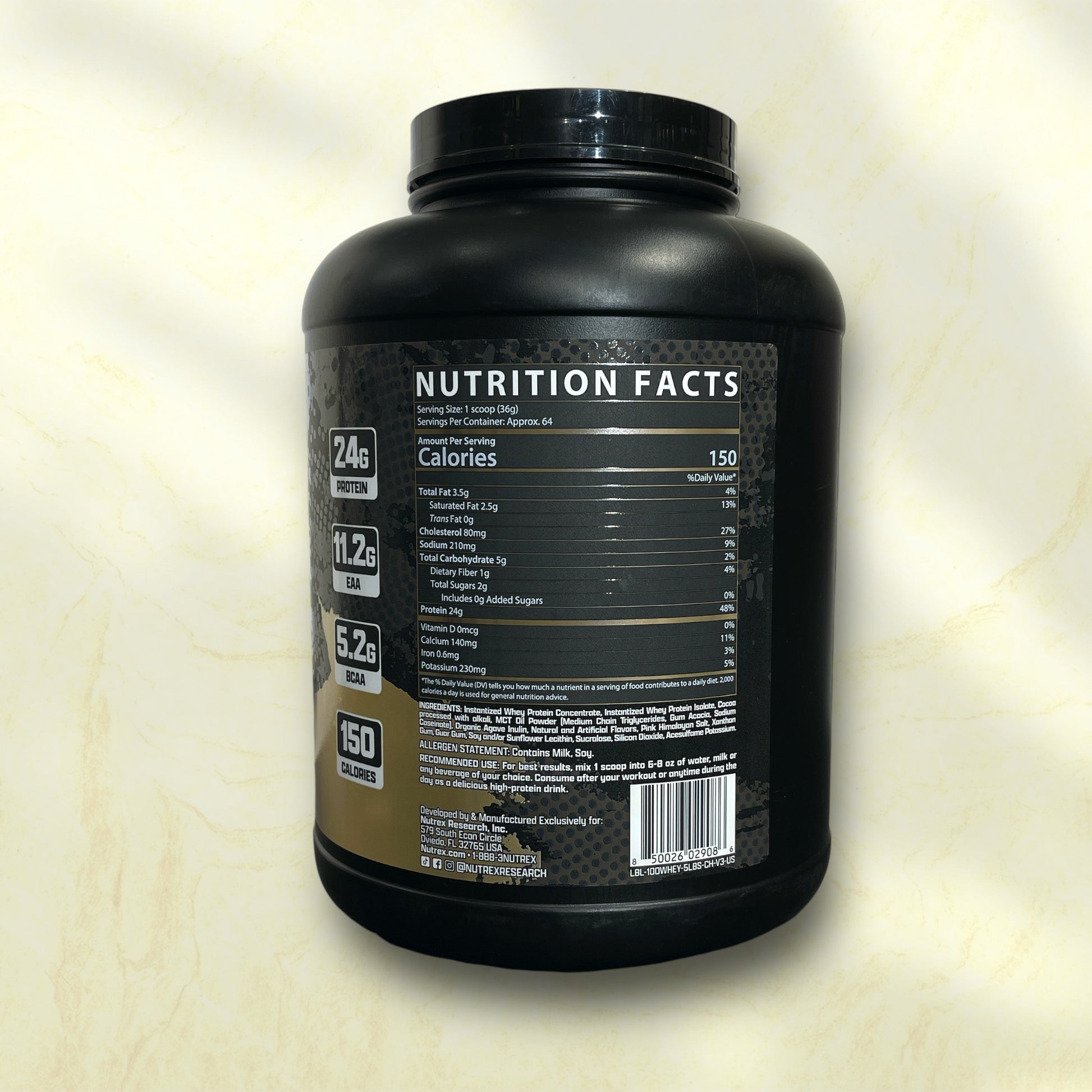 Whey Protein Nutrex is a high-quality protein supplement that is typically used by athletes, bodybuilders - Power Fit Supplements Egypt
