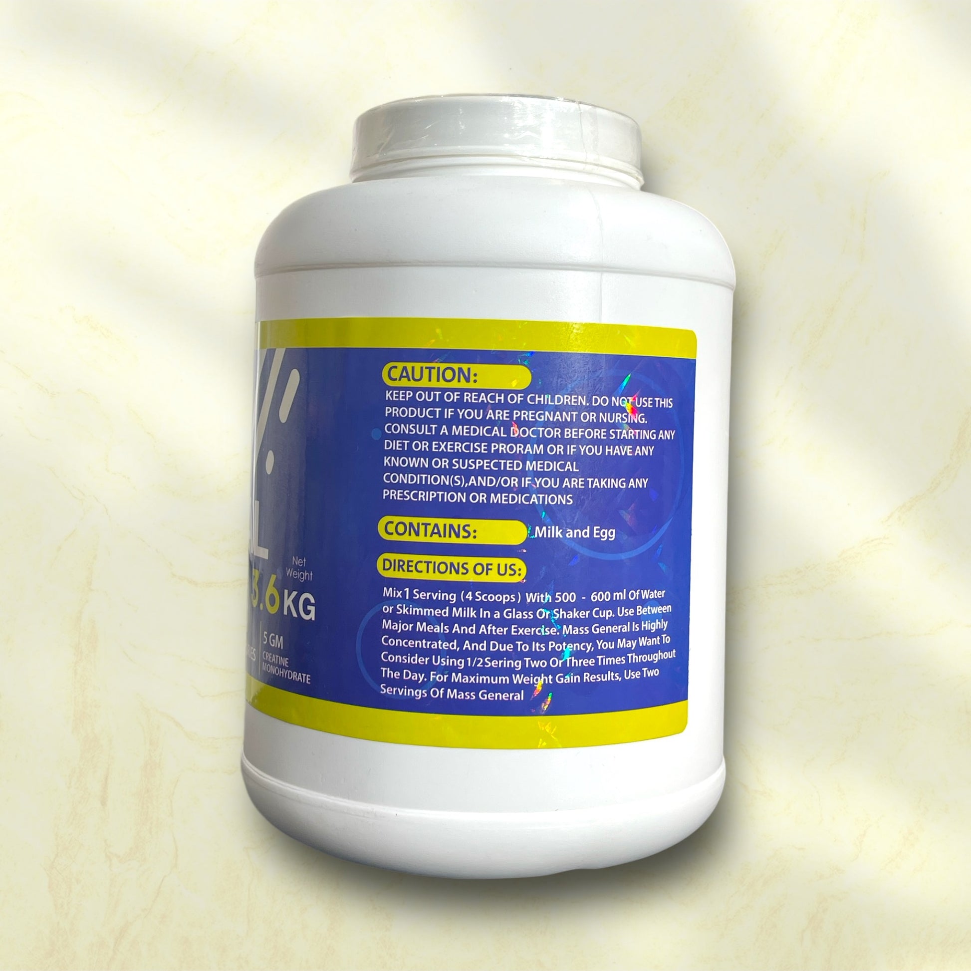 General Nutrition Mass General – Premium Weight Gainer for Muscle and Strength - Power Fit Supplements Egypt