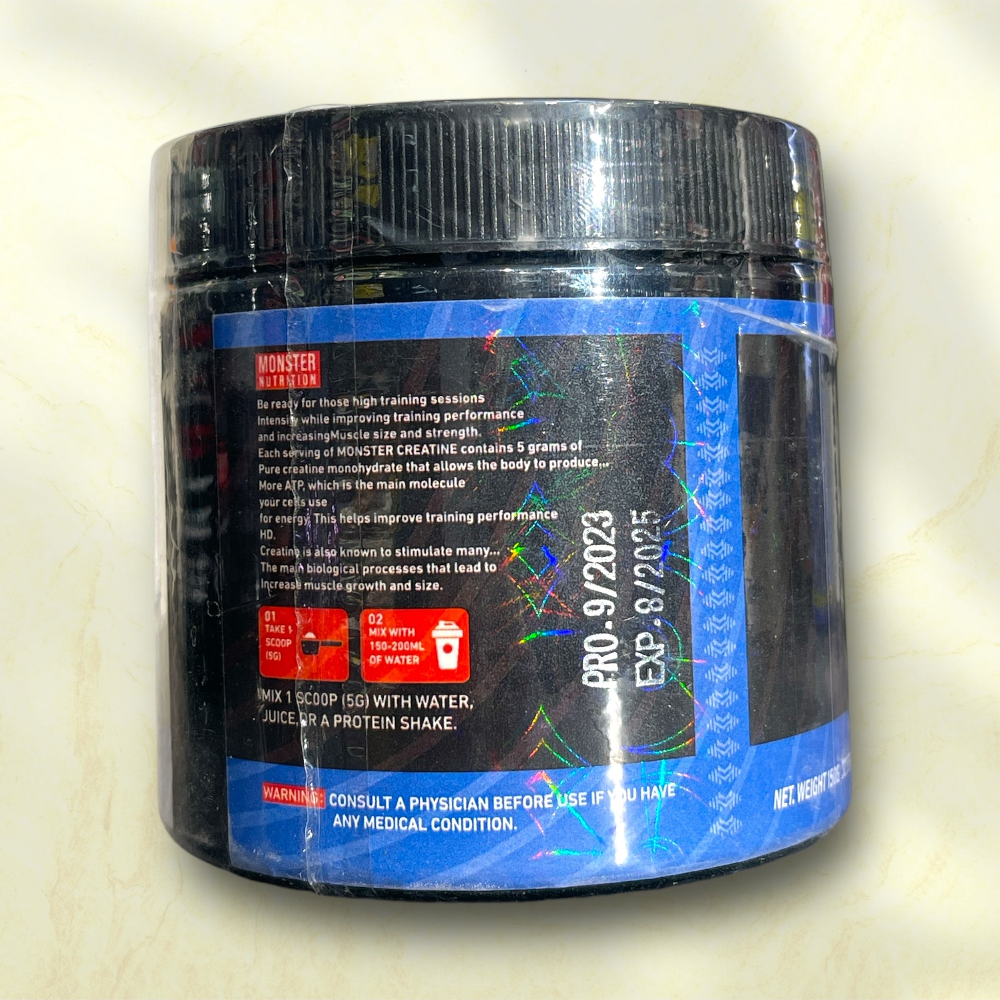 Monster Nutrition Creatine is a high-quality creatine supplement designed to improve performance, strength, - Power Fit Supplements Egypt