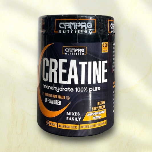 Campro Nutrition Creatine Monohydrate is a top-tier creatine supplement designed to help athletes and fitness - Power Fit Supplements Egypt