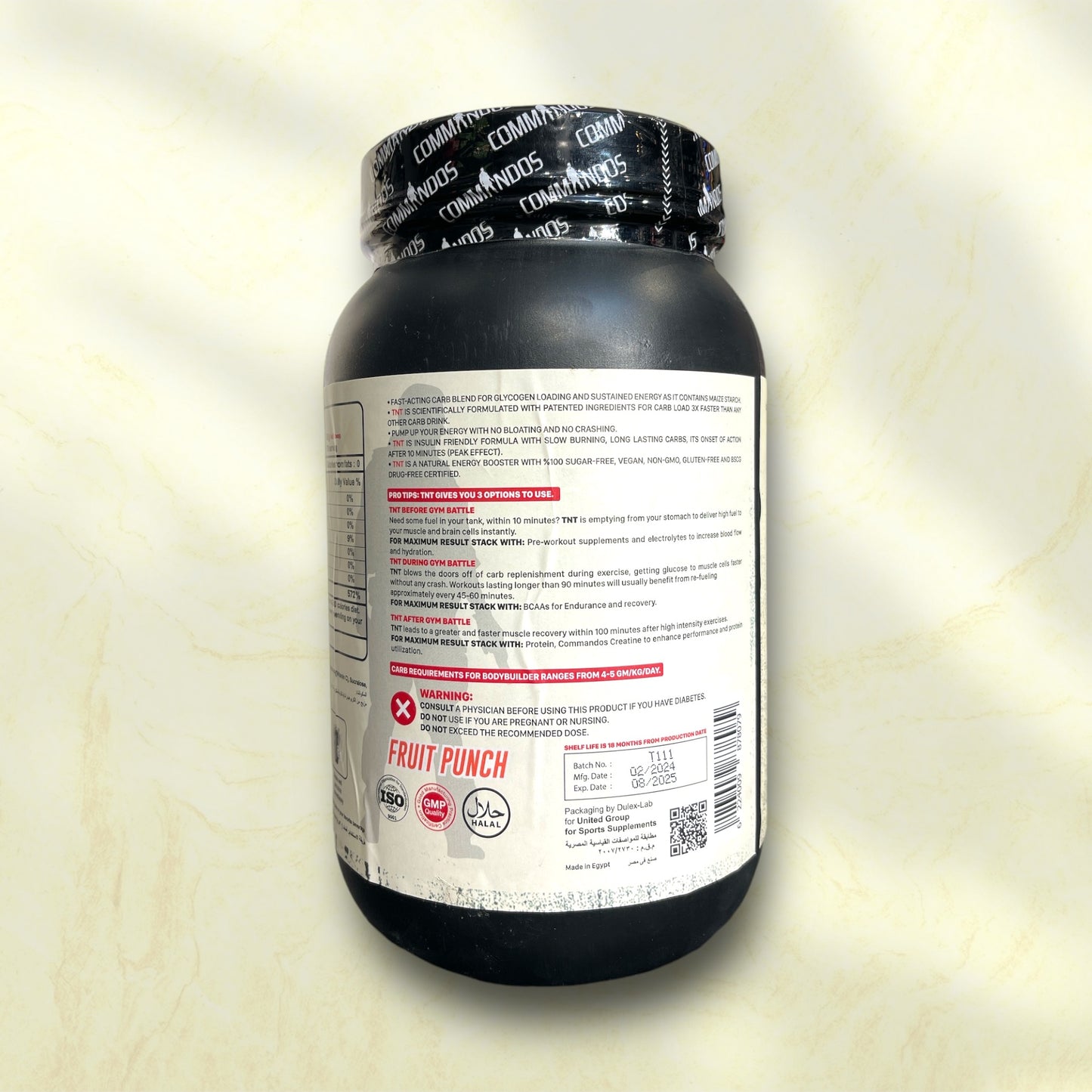 Commandos TNT Carb Plus – Explosive Energy for High-Performance Workouts - Power Fit Supplements Egypt