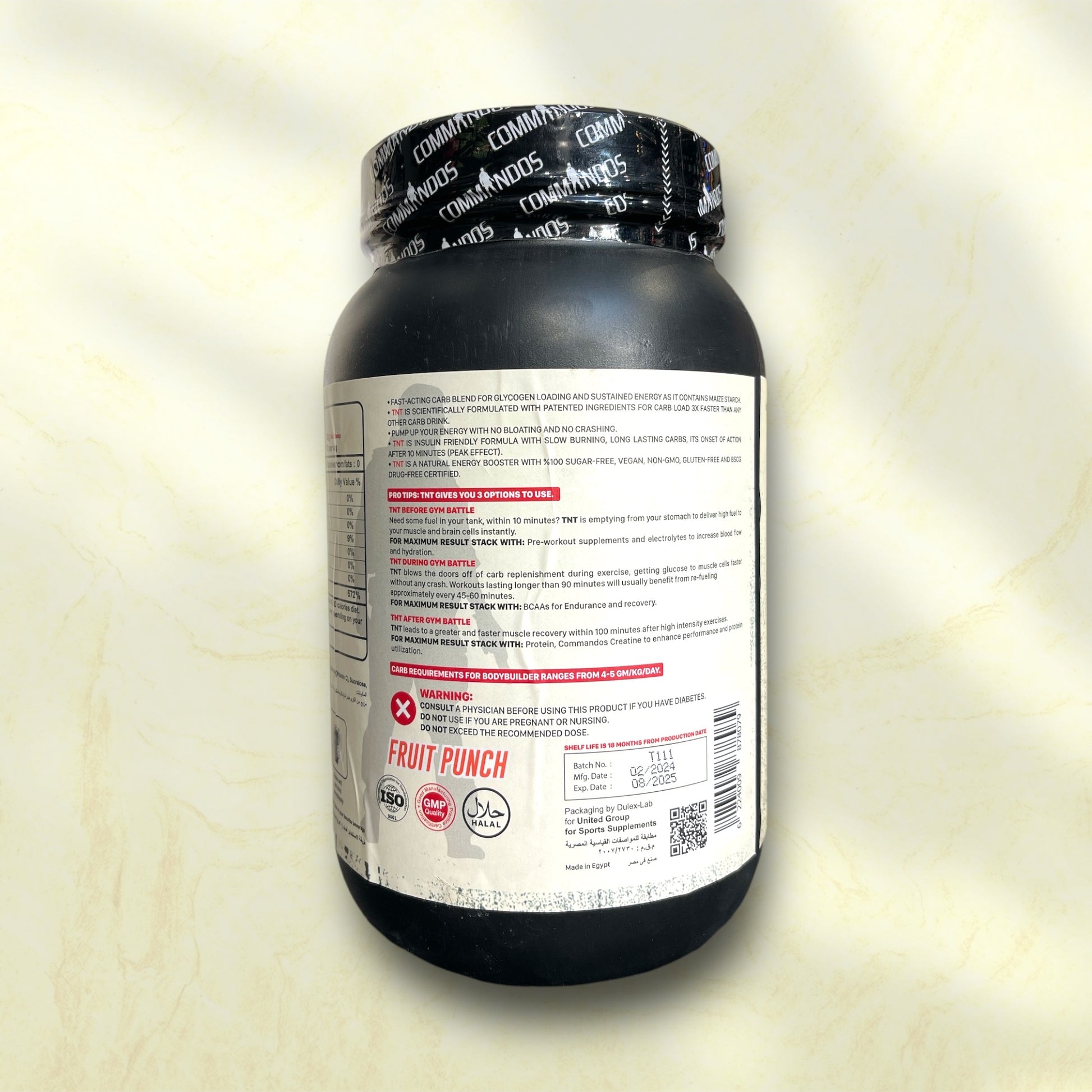 Commandos TNT Carb Plus – Explosive Energy for High-Performance Workouts - Power Fit Supplements Egypt