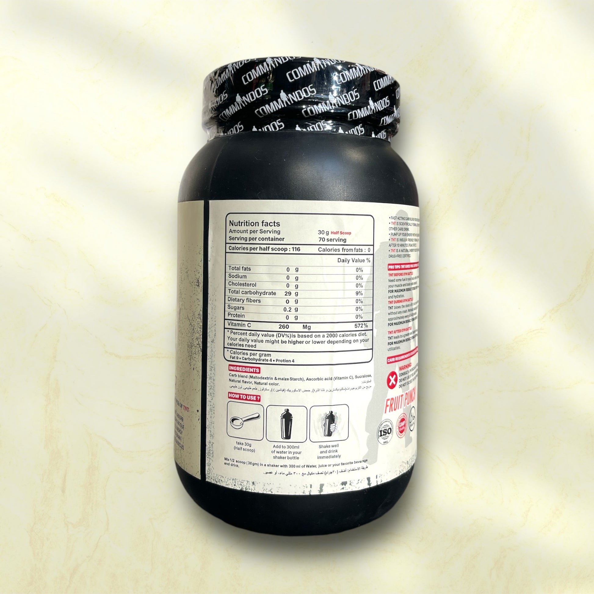 Commandos TNT Carb Plus – Explosive Energy for High-Performance Workouts - Power Fit Supplements Egypt