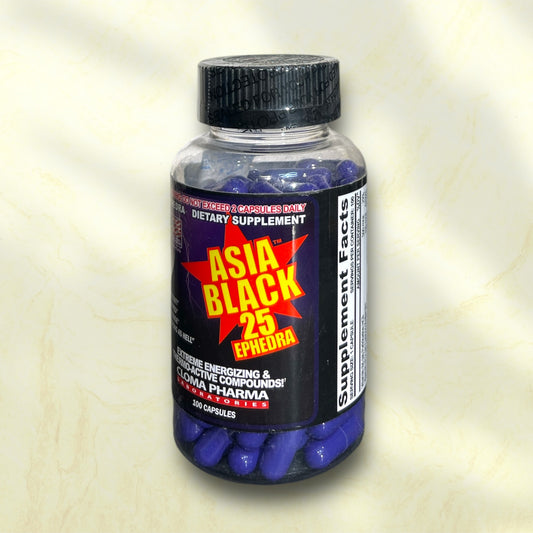 Asia Black is a popular fat-burning supplement designed to support weight loss and enhance metabolism. - Power Fit Supplements Egypt