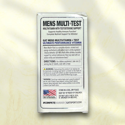 GAT Sport Mens Multi + Test Essentials - 60 Tablets - Power Fit Supplements Egypt