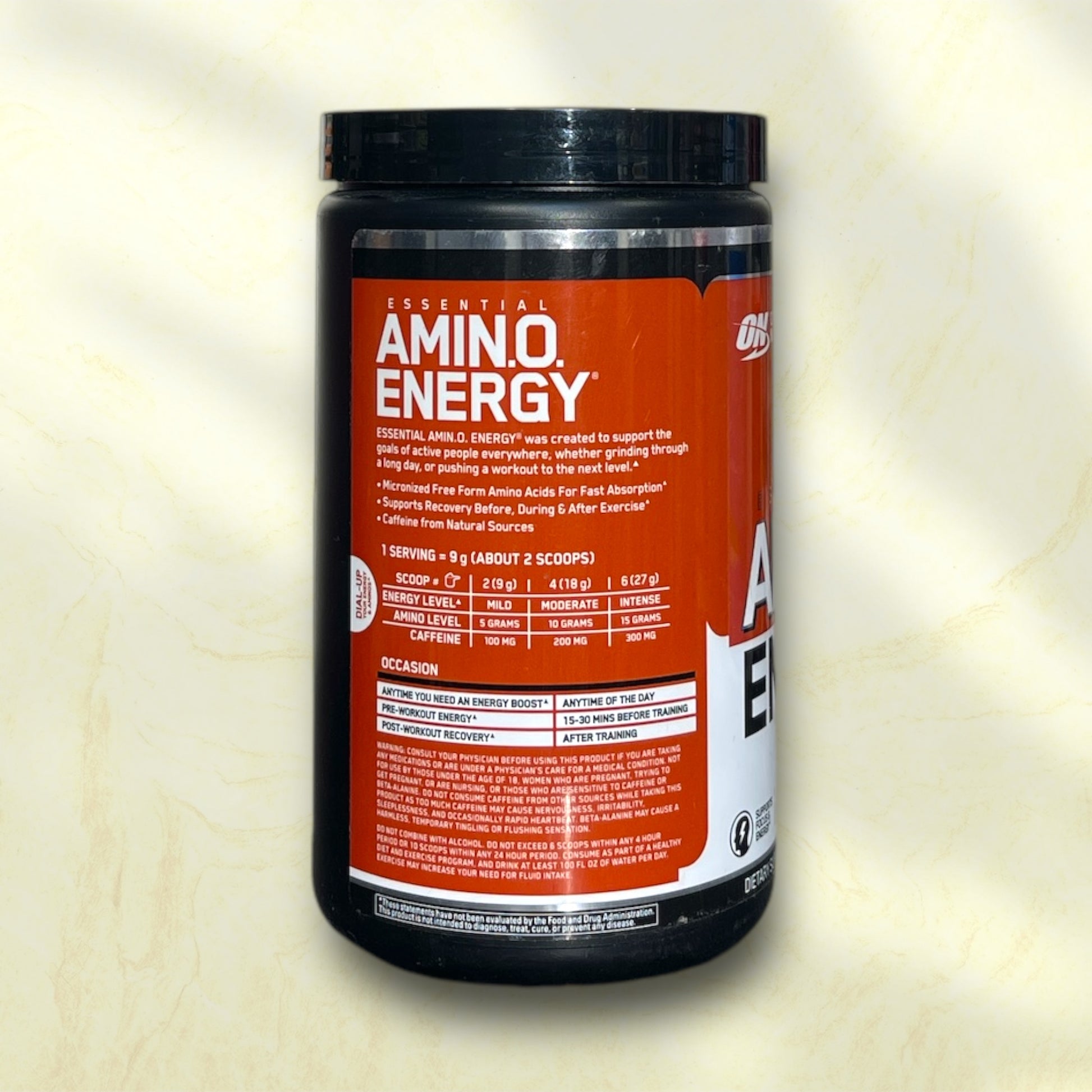 Optimum Nutrition Amino Energy – Fruit Fusion | 30 Servings for Enhanced Focus and Muscle Recovery - Power Fit Supplements Egypt