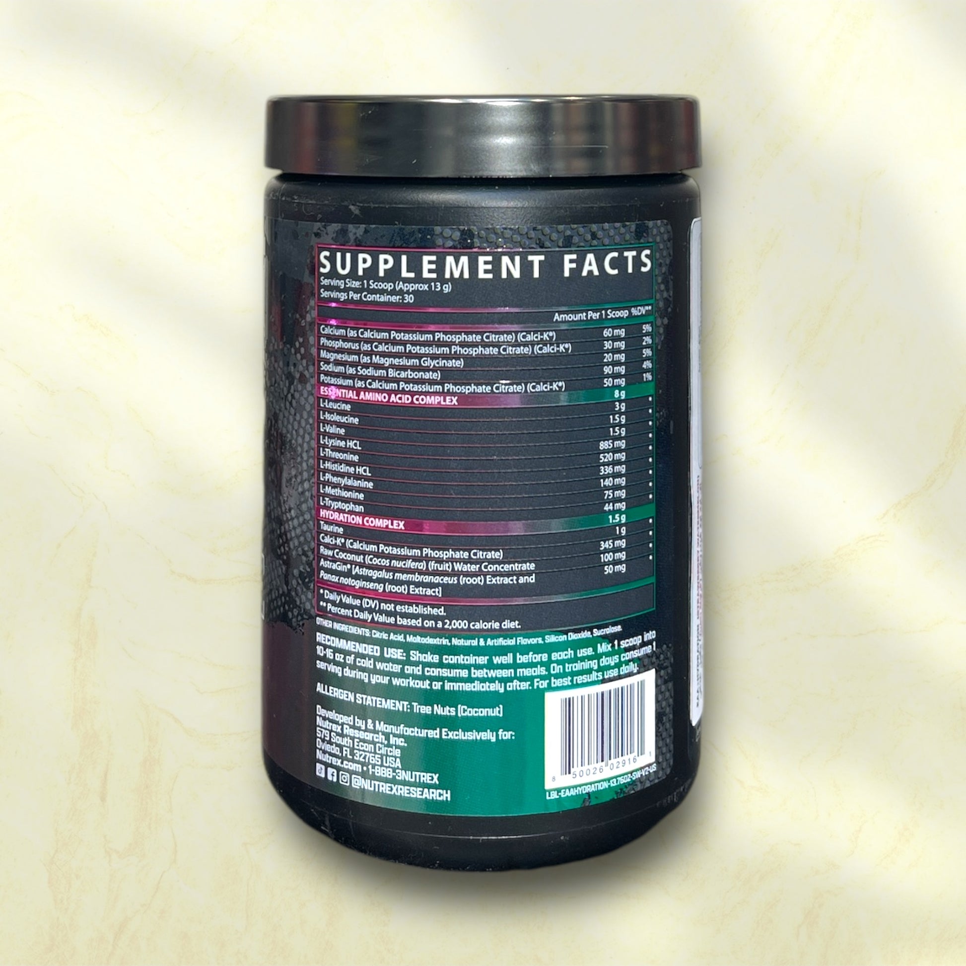 Nutrex EAA + Hydration – Blood Orange | Complete Performance & Recovery Support - Power Fit Supplements Egypt