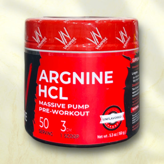 Vampire Nutrition Arginine HCL – Massive Pump Pre-Workout for Enhanced Performance - Power Fit Supplements Egypt