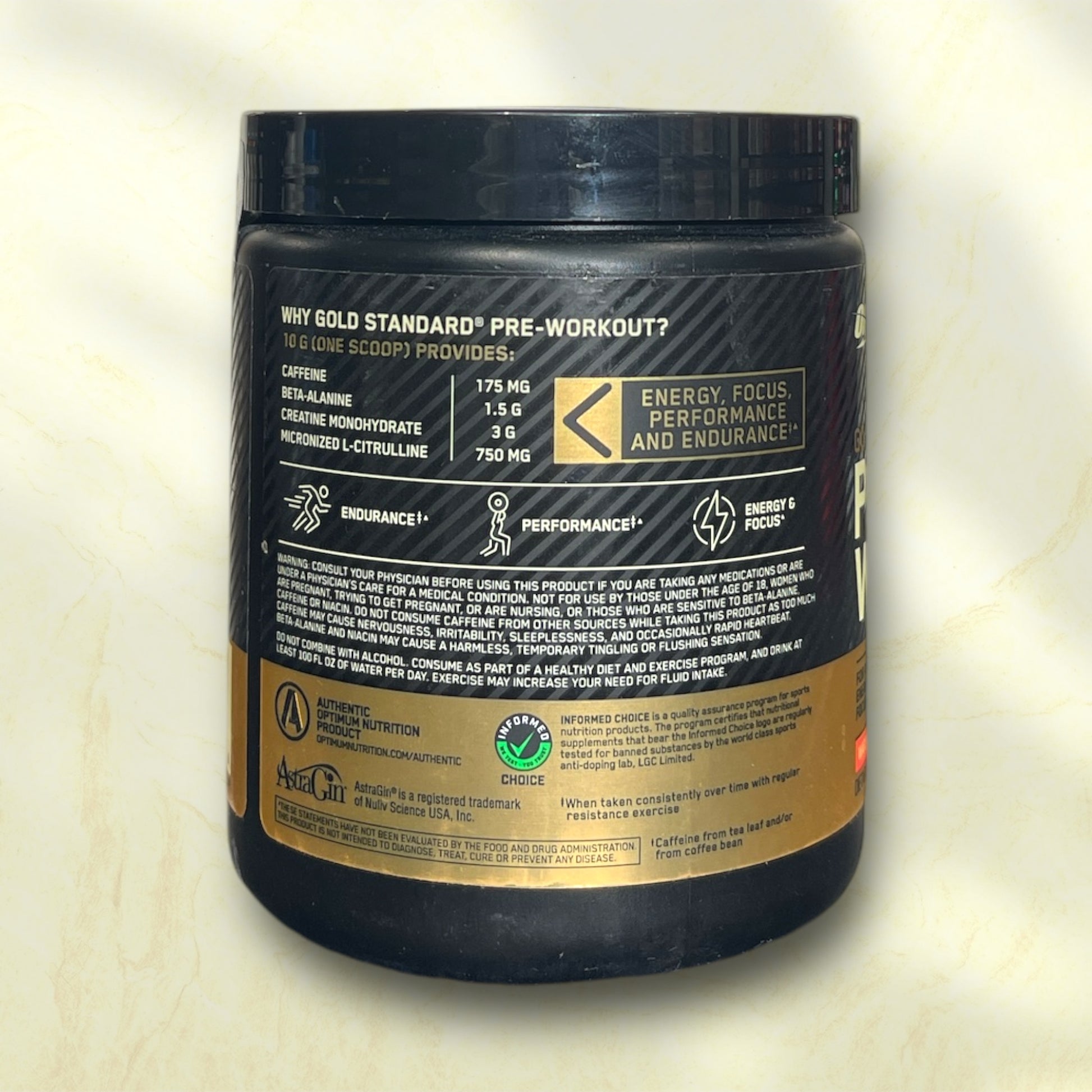 Optimum Nutrition Gold Standard Pre-Workout - Fuel Your Performance" - Power Fit Supplements Egypt