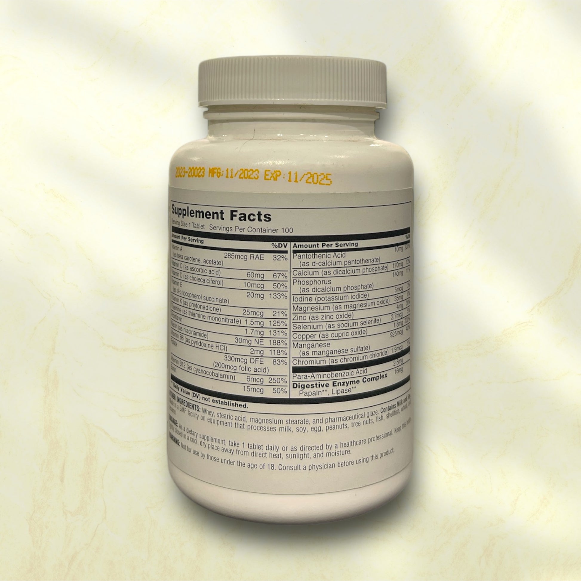 Daily Formula Daily Multivitamin is a dietary supplement designed to provide essential vitamins and minerals that help support overall health and well-being - Power Fit Supplements Egypt