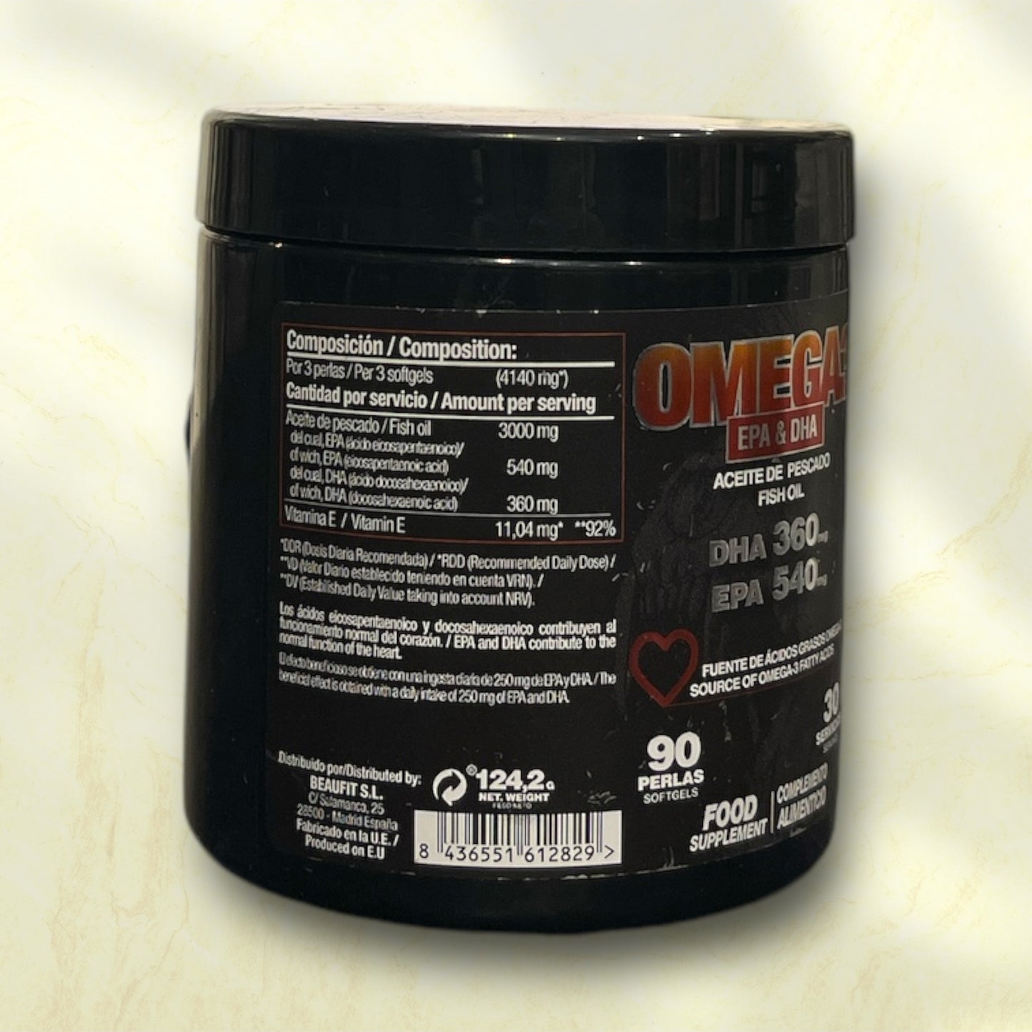 Omega 3 EPA&DHA Fish Oil Soft gels 3000mg for Heart Health | 90 Servings - Power Fit Supplements Egypt