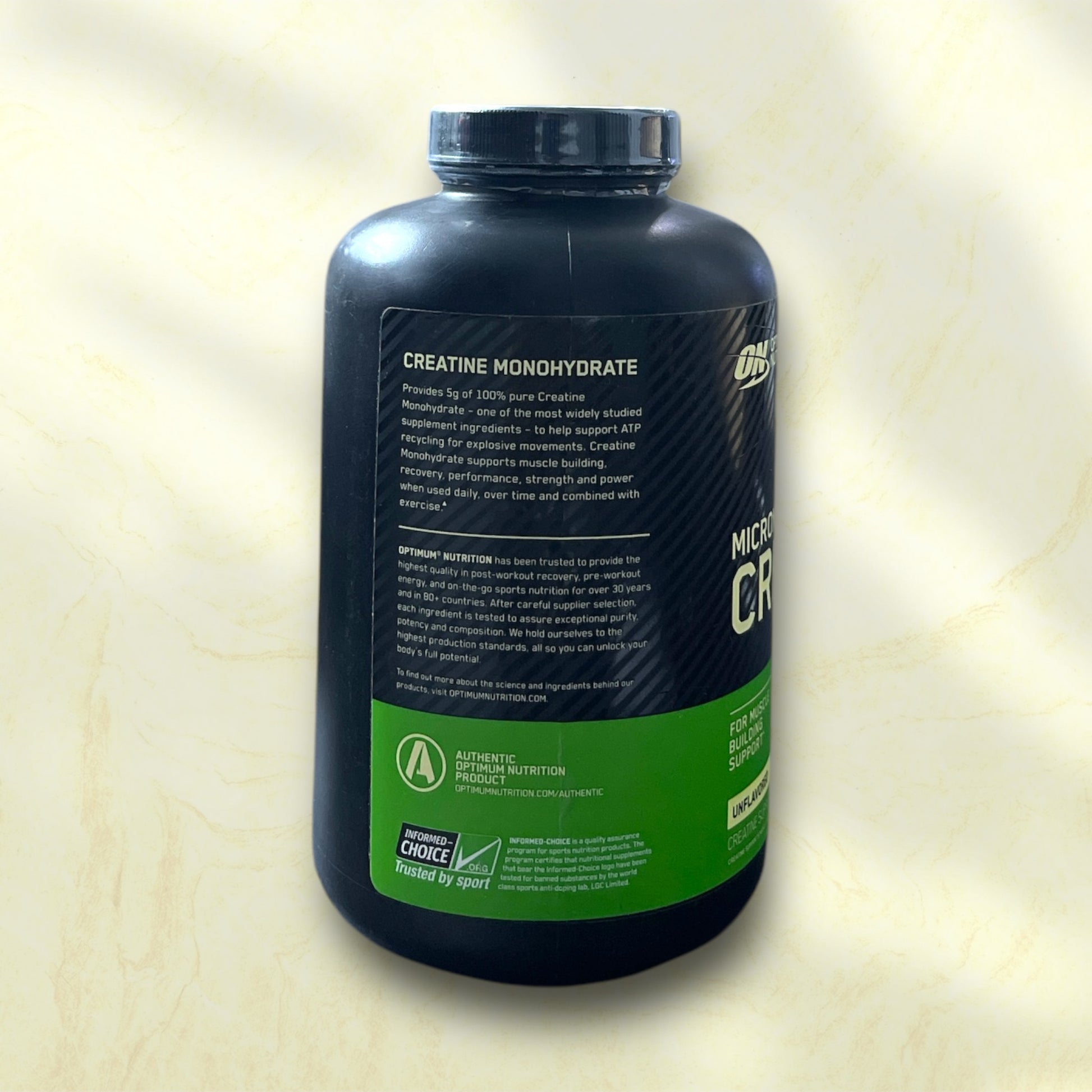 Optimum Nutrition Micronized Creatine Powder – Pure Creatine for Enhanced Muscle Performance - Power Fit Supplements Egypt