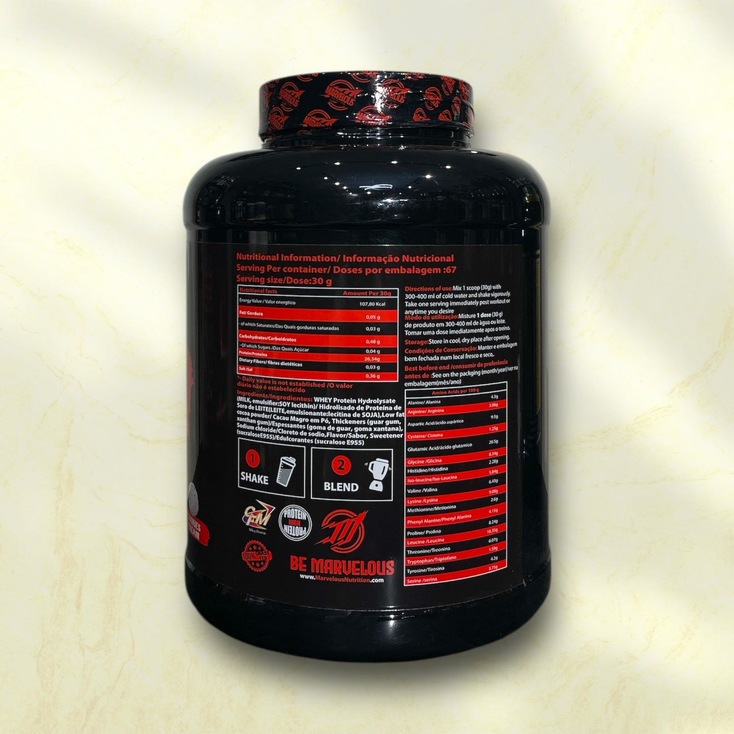 Marvelous Hydro Whey Isolate is a premium type of whey protein isolate, designed to deliver high-quality - Power Fit Supplements Egypt