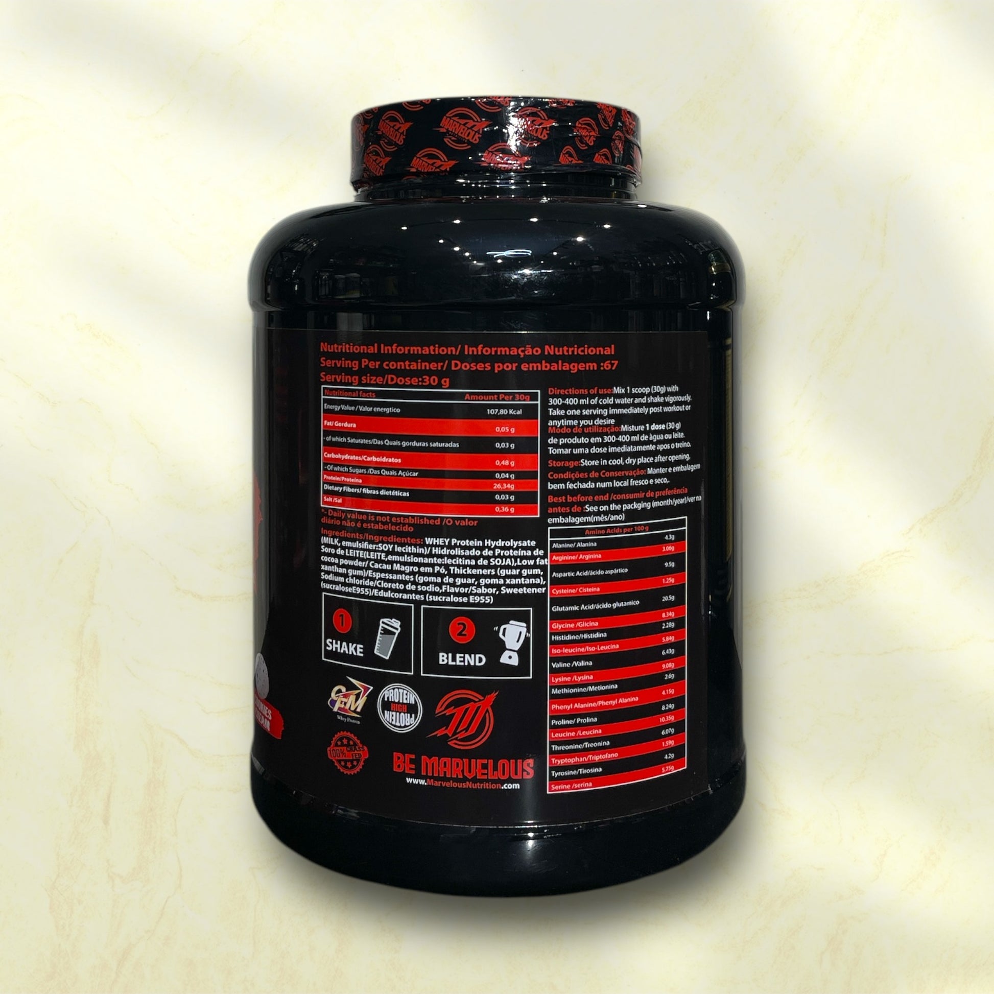 Marvelous Hydro Whey Isolate is a premium type of whey protein isolate, designed to deliver high-quality - Power Fit Supplements Egypt