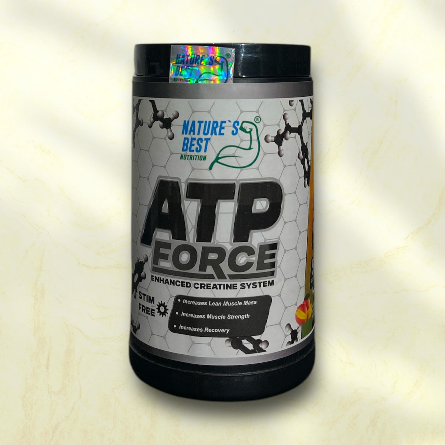 ATP Force Creatine is a high-quality creatine supplement designed to enhance muscle performance, strength, and overall athletic output. - Power Fit Supplements Egypt