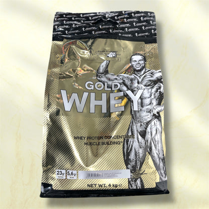 Kevin Levrone Gold Whey is a premium whey protein concentrate supplement formulated to support muscle growth, recovery, and overall athletic performance.