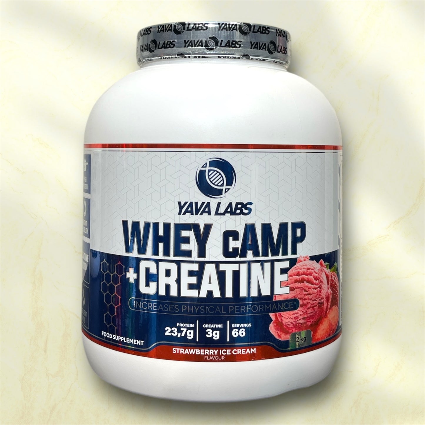 Yava Labs Whey Camp+Creatine is a premium 2-in-1 supplement designed to support muscle growth, enhance physical performance, and accelerate recovery.