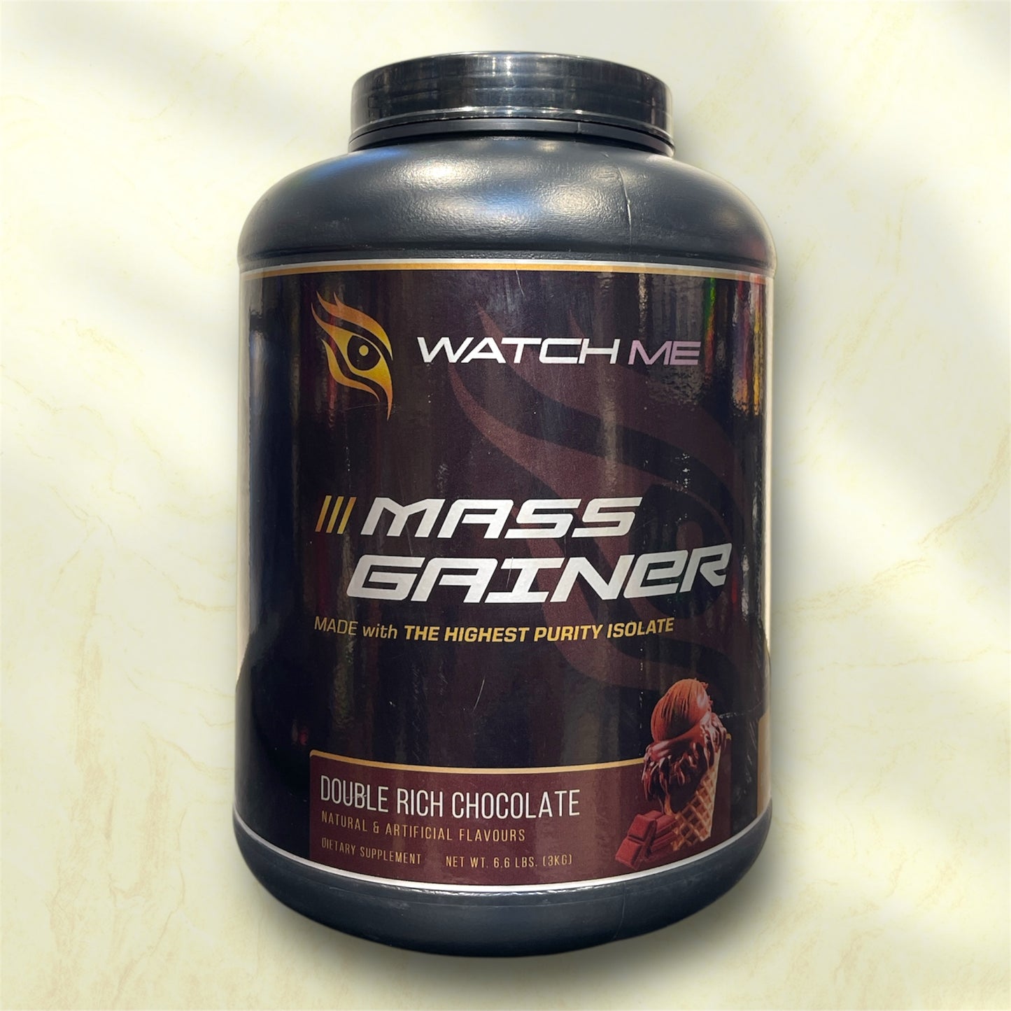 Watchme Mass Gainer is a high-calorie supplement formulated to support individuals aiming to increase muscle mass and overall body weight.