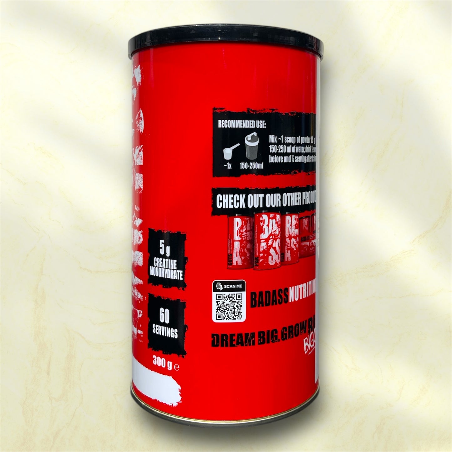 Creatine Monohydrate BAD ASS is a branded form of creatine monohydrate,