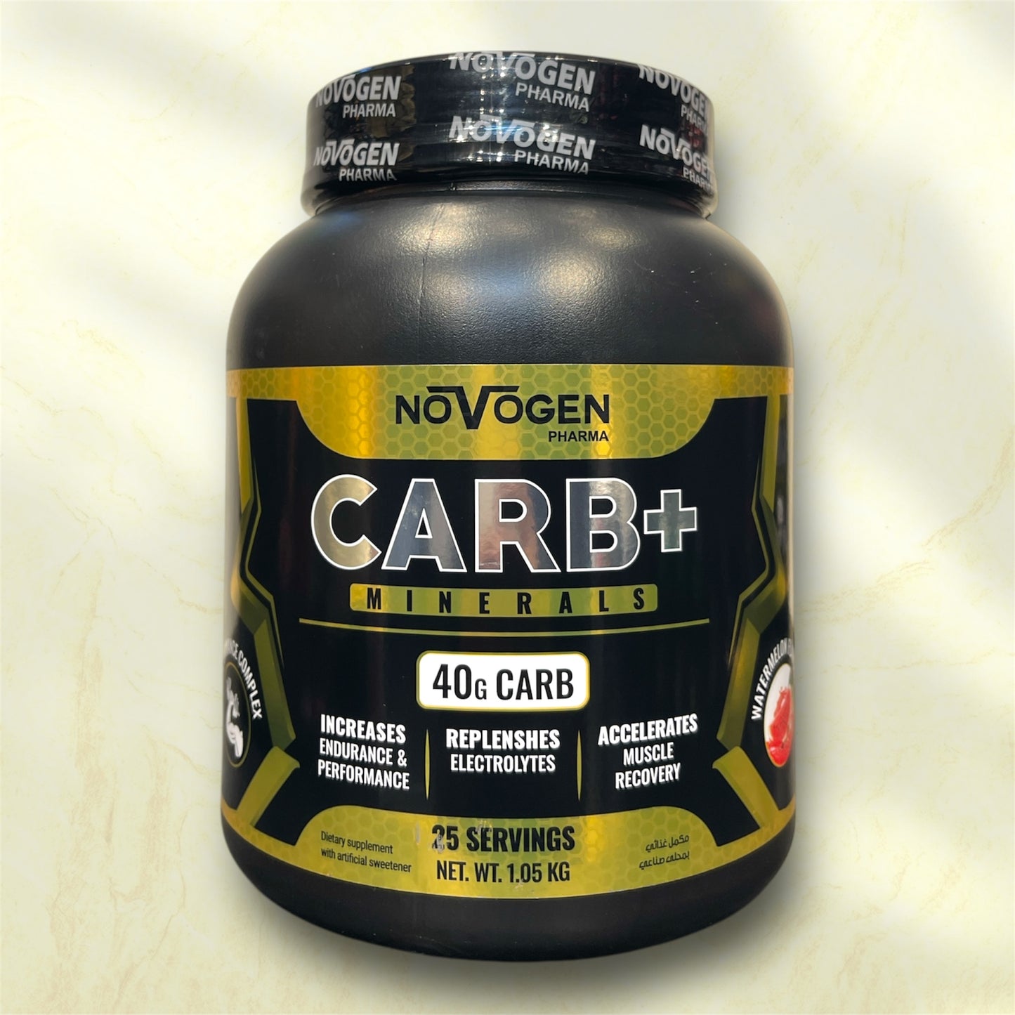 Novogen CARB+ is a premium carbohydrate and electrolyte supplement developed by Novogen Pharma,