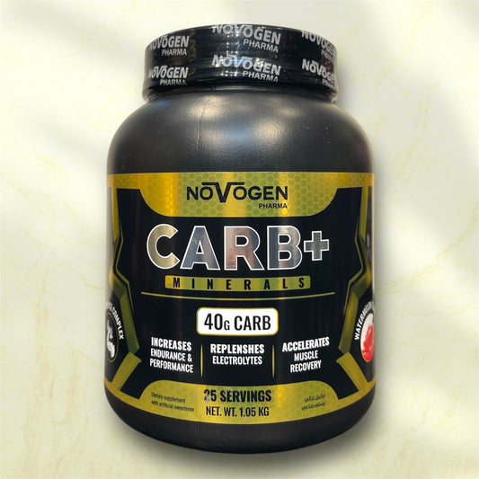 Novogen CARB+ is a premium carbohydrate and electrolyte supplement developed by Novogen Pharma,