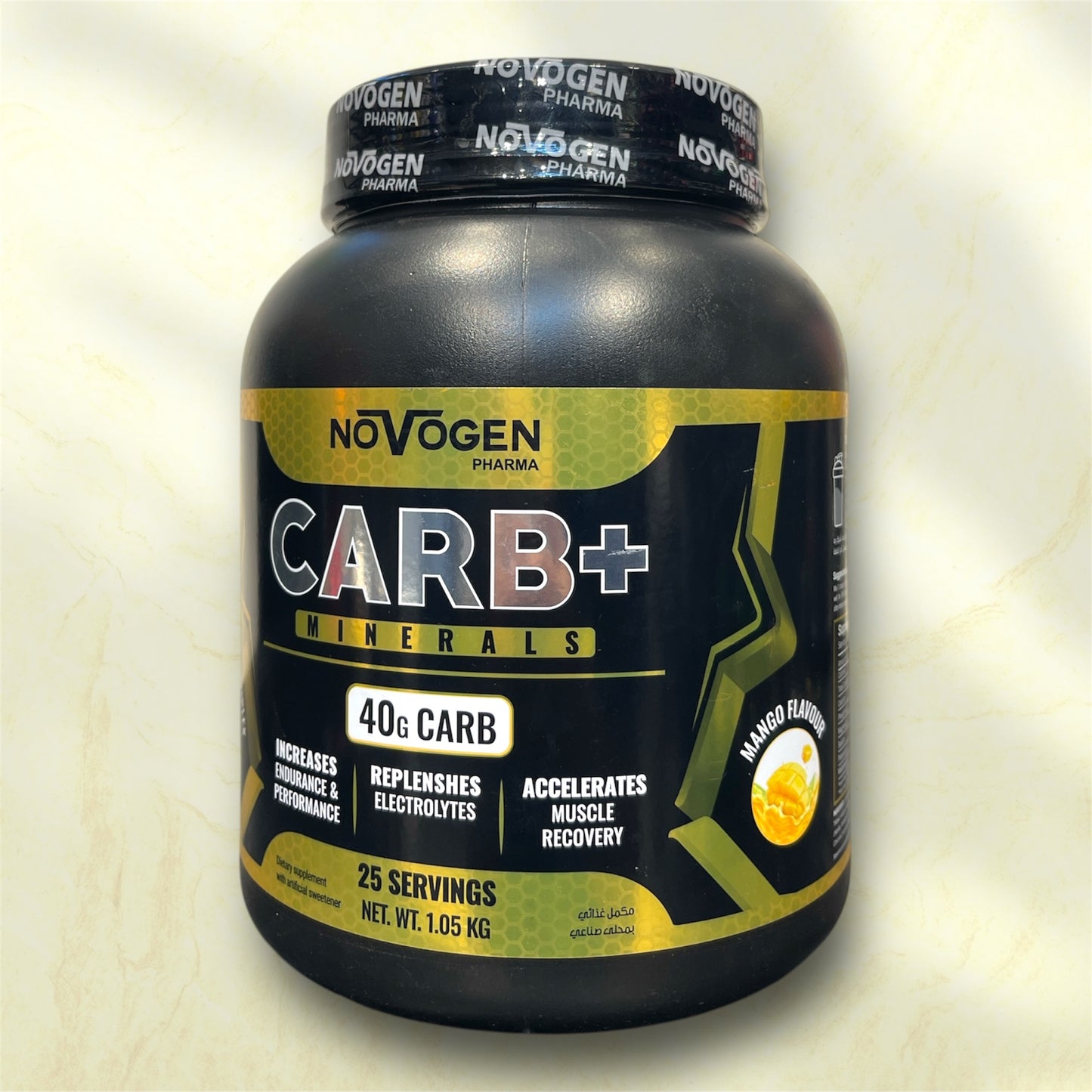 Novogen CARB+ is a premium carbohydrate and electrolyte supplement developed by Novogen Pharma,