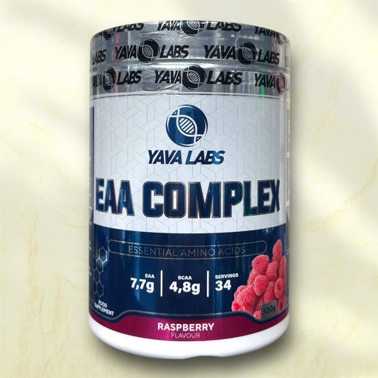 Yava Labs EAA Complex is a high-quality supplement formulated to support muscle growth, enhance recovery, and improve overall athletic performance.