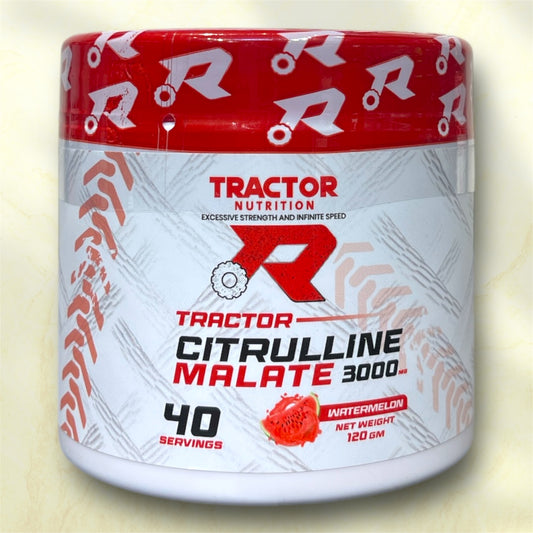 Tractor Nutrition Citrulline Malate 3000 is a pre-workout supplement designed to enhance athletic performance by boosting nitric oxide production,