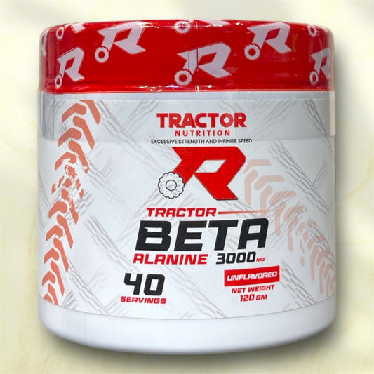 Tractor Nutrition Beta Alanine 3000 is a pre-workout supplement formulated to enhance muscular endurance and delay fatigue during high-intensity training sessions.