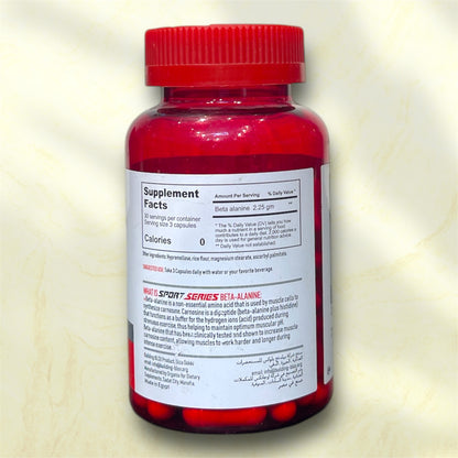 Sport Series Beta-Alanine is a dietary supplement designed to enhance athletic performance by increasing muscle.